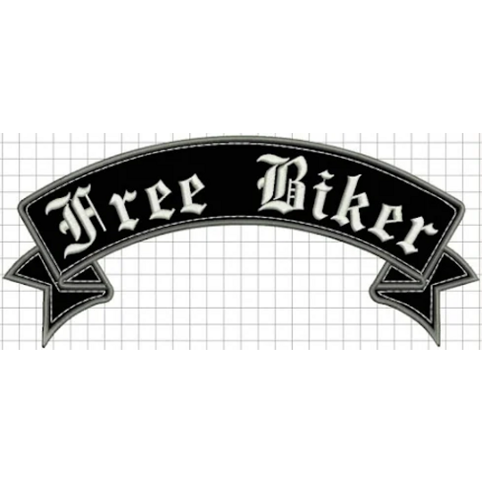 Nášivka Free Biker stuha vrchná 28cm